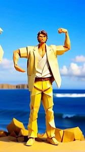 Origami dancer 🕺 - 👽 Animate Diff Controlnet #ai #aivideo #dancer #origami #man | Yurii Yeltsov