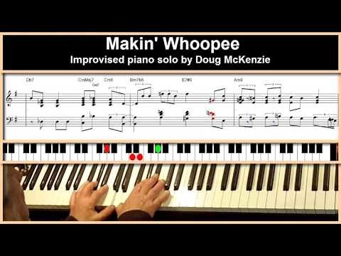 Makin' Whoopee - Jazz piano tutorial