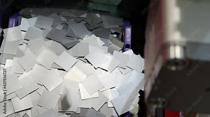 The process of making metal plates in production. Stock Video