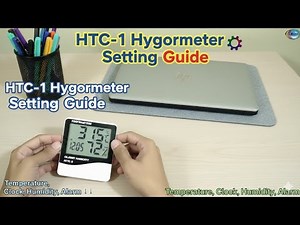 HTC-1 Hygrometer (Temperature Clock Humidity Alarm )Setting