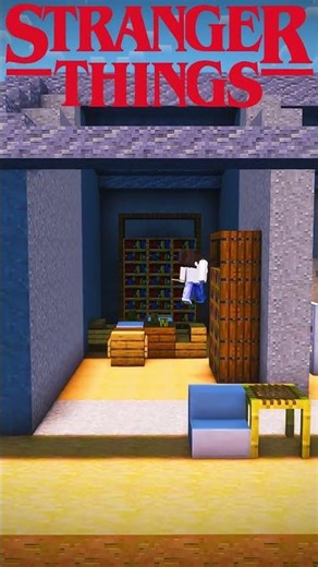 Building Will Byer's House 📺 #minecraft #minecraftbuilding #strangerthings #minecraftbuild #netflix