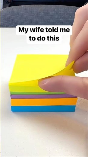 I use a sticky note to catch dust when I’m drilling at home 🧰 #homediy #stickynotes