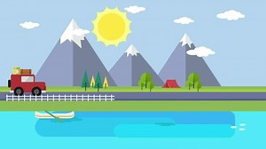 Download Loop animation of inflatable swimming ring, 2d rendering. Digital drawing. for free