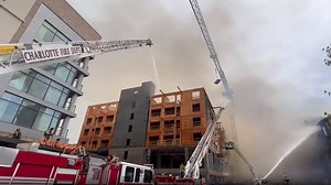 2 missing after construction site fire in Charlotte