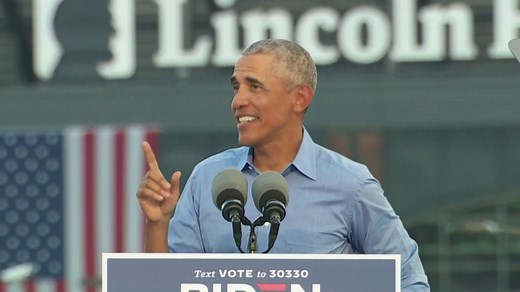 Obama holds campaign event for Biden