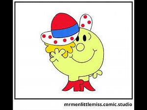 Little Miss Splendid Waving (Mr. Men Little Miss Comic Studio Animation)