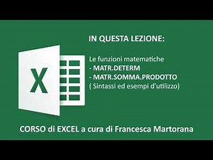 EXCEL tutorial 7L: MATERIAL and SUMPRODUCT functions