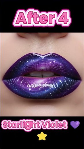 Galaxy Lip Transformation 🌌 | Before After Viral Glossy Glow Up 💄👄