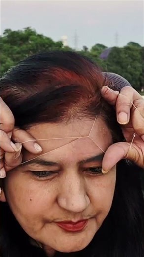Stop Doing Forehead Threading Wrong! Clean Your Forehead Hair at Home Like a Pro #shorts