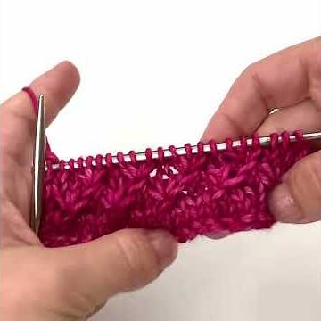 Star stitch knitting tutorial for the Fireworks Cardi