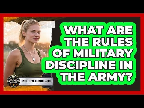 What Are The Rules Of Military Discipline In The Army?
