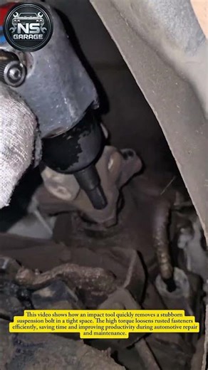 Rusty Suspension Bolt Removal with Impact Tool | Auto Repair Trick#mechanic #shorts