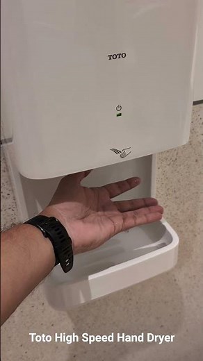 This TOTO White High Speed Hand Dryer With Tray compacts maximum functionality into minimal spaces.