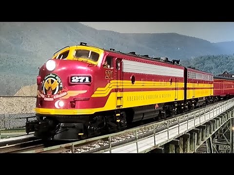 Lionel's Aberdeen Carolina & Western F9 Set - First Run on the Layout!