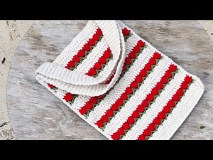 🌷 Easy Crochet Tulip Tote Bag Tutorial | Free Pattern