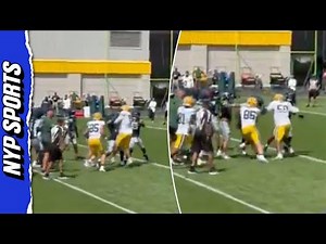 Seahawks-Packers joint practice erupts into WILD punch-throwing melee