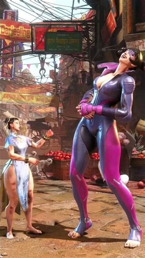GIANT Juri vs Baby Chun-Li Time Over Win SF6 😆 Fun MOD