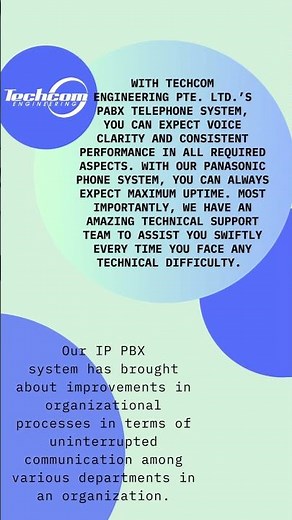 Solutions: PABX (Telephone System) | Techcom #pabxtelephonesystem #pabxsystem #pabxsystemsingapore