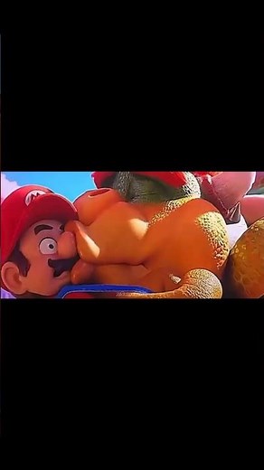 Bowser kisses mario 😂 #thesupermariogalaxymovie #mario #bowser
