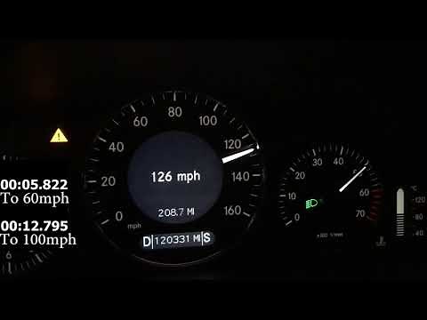 Stock 2005 Benz E500 / 0-60 + 0-100 / (W211-7G-Tronic RWD)