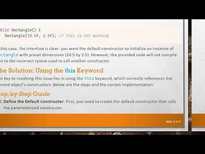 How to Call a Parameterized Constructor from a Default Constructor in Java