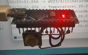 arduino nano读取ds3231时间和温度