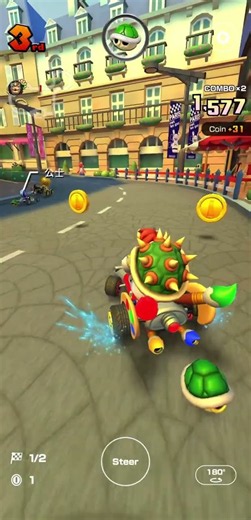 Mario Kart Tour Online: Crazy Green Shell Snipe