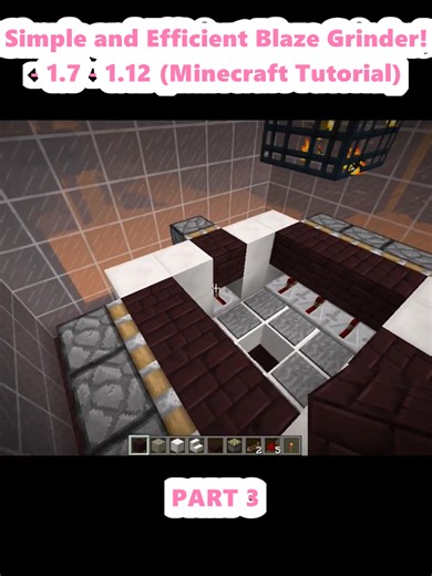 Simple and Efficient Blaze Grinder! - 1.7 - 1.12 (Minecraft Tutorial) (3)