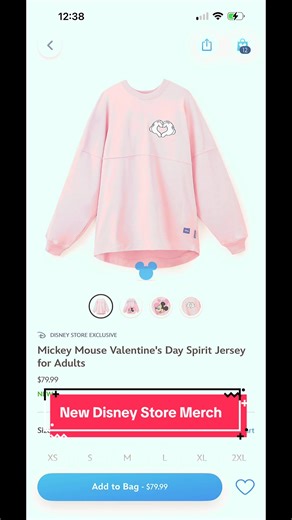 New Valentine Disney Merch 2026 at Disney Store