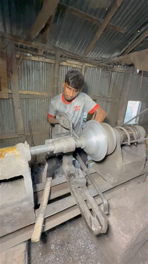 Watch skilled craftsmen make iron pots and pans using their hands