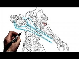 How To Draw The Arbiter | Step By Step | Halo