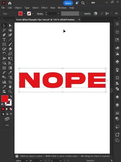 how to create overlapping text effect in Illustrator (by: ducthangds)