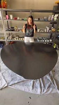 How to refinish ANY dining table! Details in description 👇🏼 #diningtable #diningtablemakeover