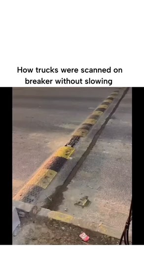 Info Hubs | The video shows large trucks moving slowly through what appears to be an industrial scanning or inspection area, possibly at a recycling... | Instagram