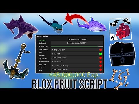 Blox Fruit Script UPD 20 | Auto Farm, Terror Shark, Piranha, Auto Shark | Cokka Hub 🔥