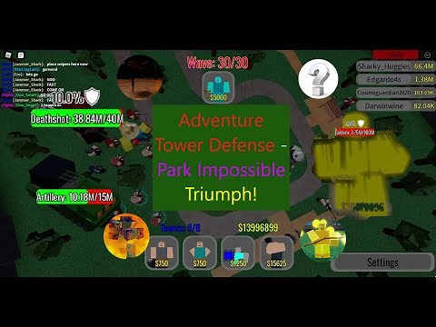 (New Challenging Map) Park Impossible Triumph! || [Roblox] Adventure Tower Defense