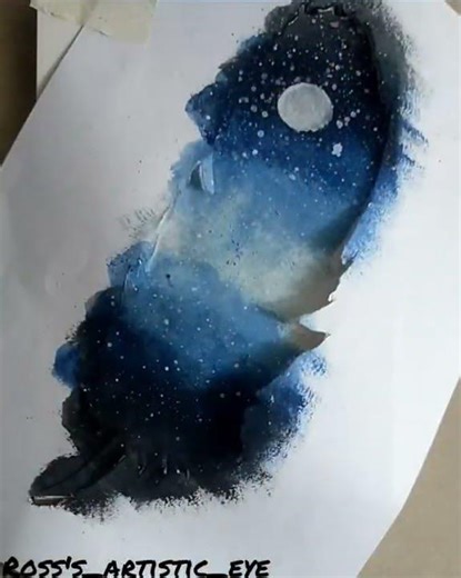 feather scenery drawing