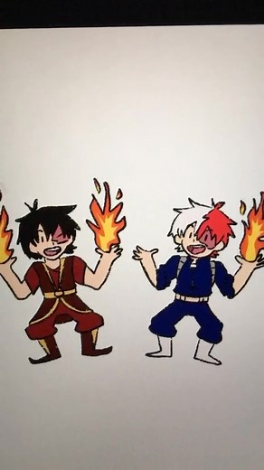 💞💞Dark_Moon115💞💞 on Instagram: "Zuko x Shoto Todoroki Crossover 🔥❄️ (Credit to glitternoot) #myheroacademia #bokunoheroacademia #avatarthelastairbender #nickelodeon #anime #shototodoroki #todorokishouto #zuko"