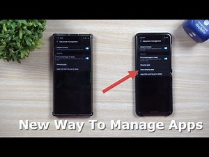 Samsung's Brand New Way To Manage Apps - Deep Sleeping Apps