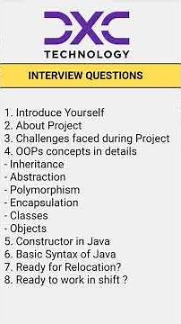 DXC Technology Interview Experience Selected #dxctechnology #dxc #dxcinterviewexperience #tutorabhi