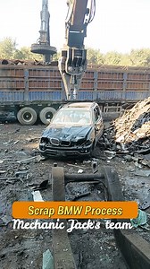 1.8M views · 6.2K reactions | Scrap BMW Process #mechanicjack #mechanic #bmw #scrapcars | Mechanic Jack's team | Facebook