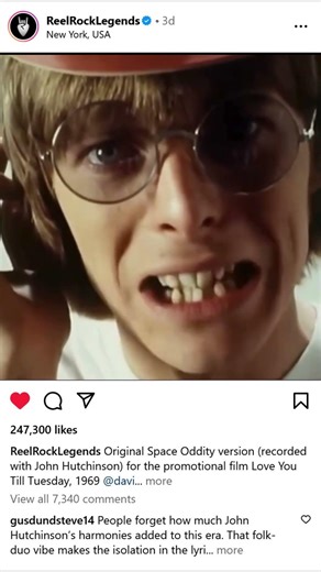 Original Space Oddity version (John Hutchinson) for the promotional film Love You Till Tuesday 1969