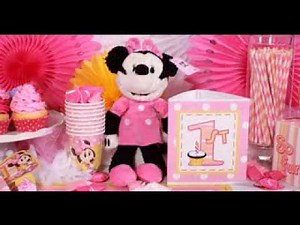 Cute minnie mouse 1st birthday party ideas