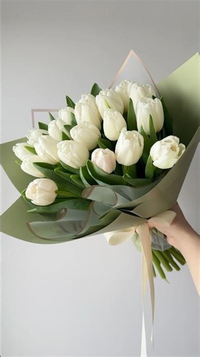How to wrap a flower bouquet/ tulips in 2 papers EASY STEP BY STEP WRAPPING TUTORIAL FOR BEGINNERS
