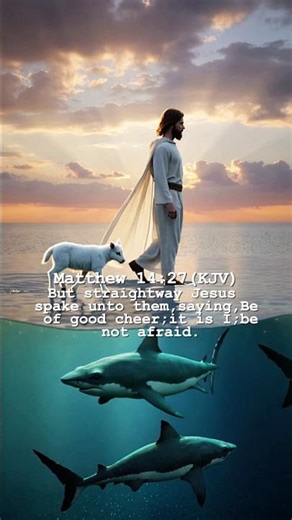 Be Not Afraid ✨ | Matthew 14:27 | It Is I, Says Jesus #bibleverse #jesuschrist #shorts #quotes