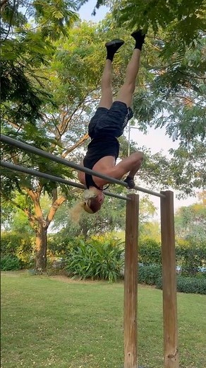 Parallel Bar Calisthenics Training