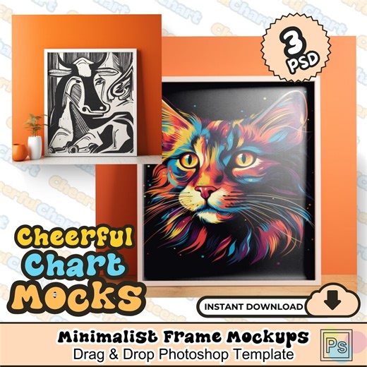 Minimalist Frame Mockups - Etsy