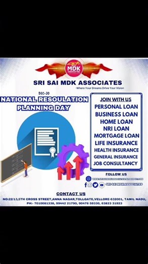 National Resolution Planning Day Smart Financial Planning for a Secure Future Sri Sai MDK Associates