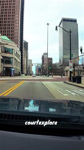 Morning drive through Downtown Columbus ☀️🚗 | Relaxing city views.