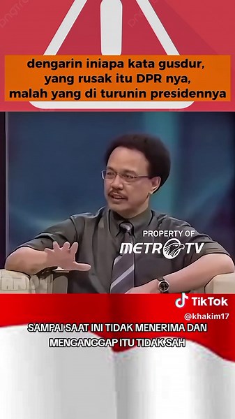ternyata dulu Gus Dur berjuang sendirian, dan di keroyok DPR, MPR dan partai2 lain yang bersebrangan....... #pejabatkorupsi #wapresgibran #25agustus2025 #demo #DPR